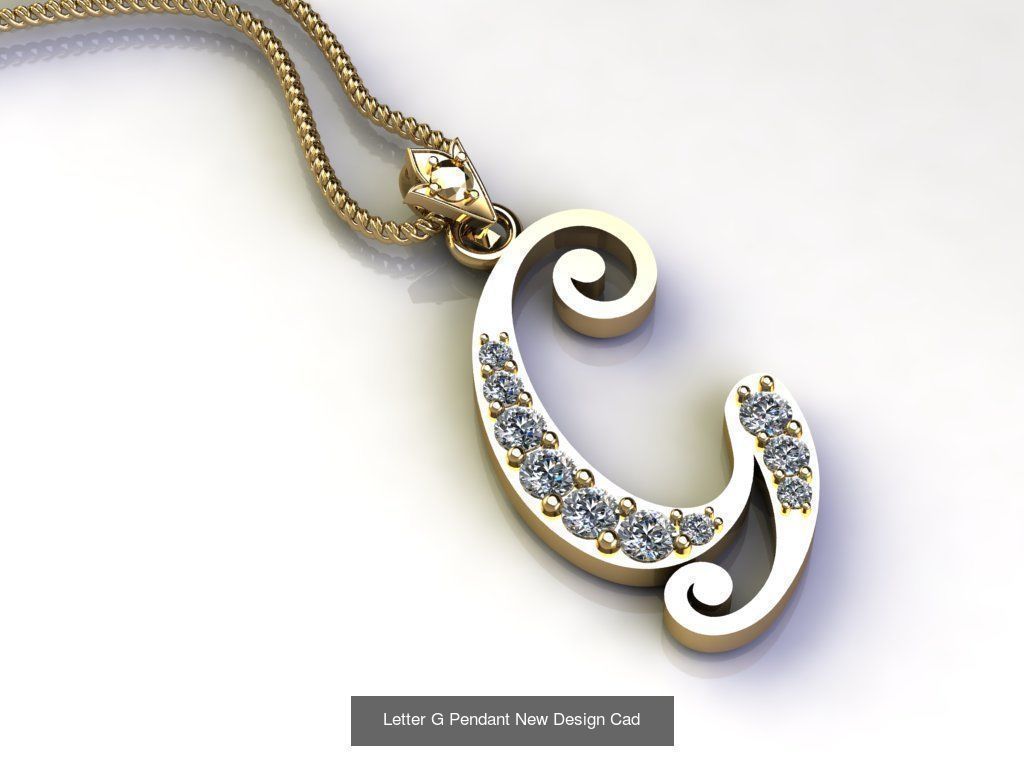 Alphabet English Pendant Version 1 Album  3D Model Collection_22