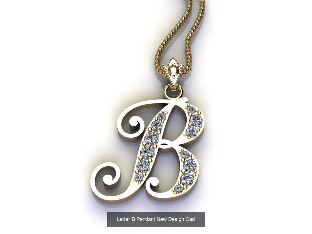 Alphabet English Pendant Version 1 Album  3D Model Collection_27