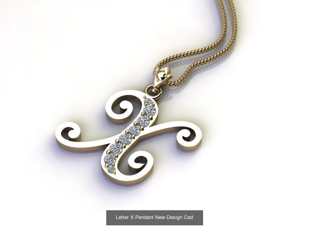 Alphabet English Pendant Version 1 Album  3D Model Collection_5