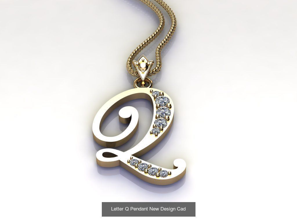 Alphabet English Pendant Version 1 Album  3D Model Collection_12