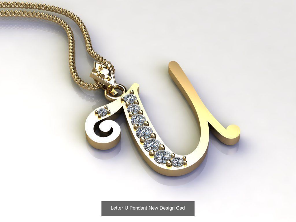 Alphabet English Pendant Version 1 Album  3D Model Collection_8