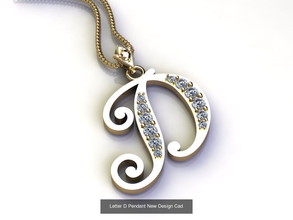 Alphabet English Pendant Version 1 Album  3D Model Collection_25