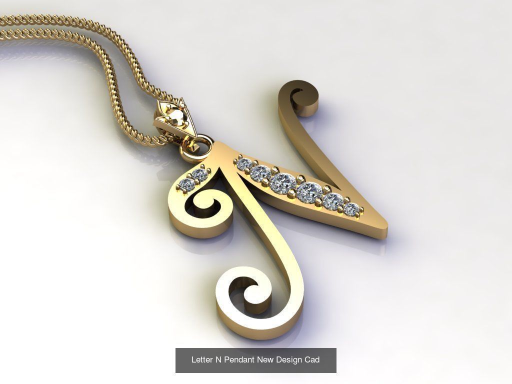 Alphabet English Pendant Version 1 Album  3D Model Collection_15