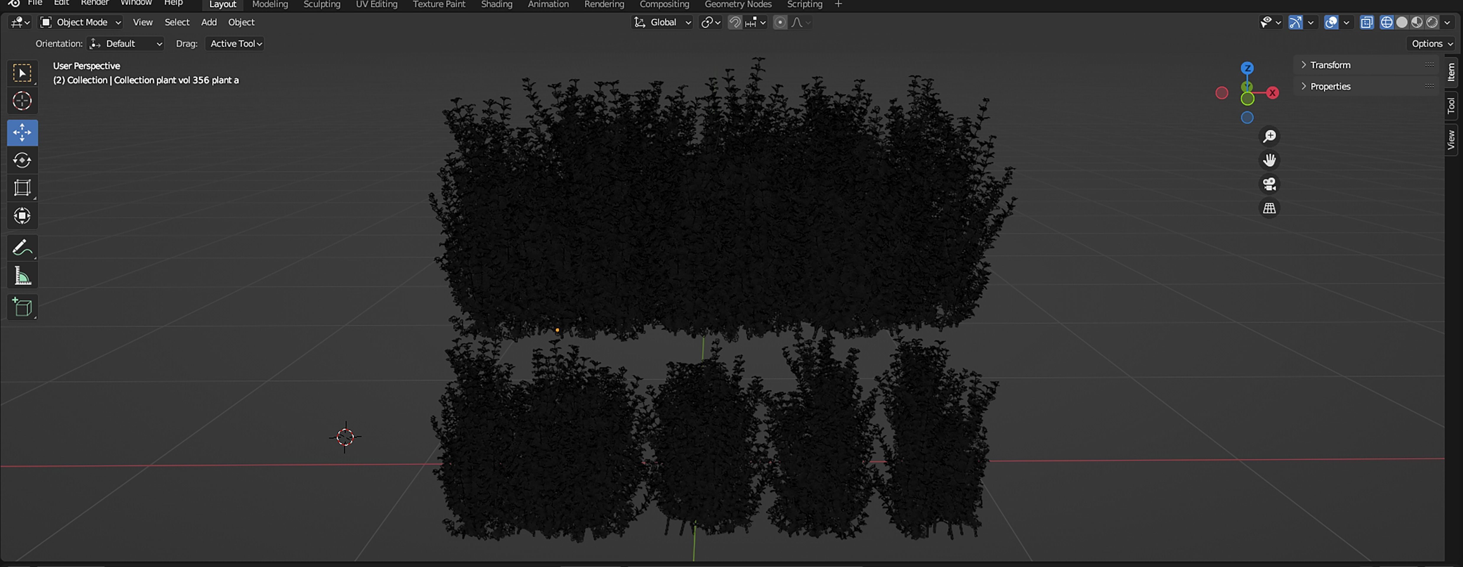Collection plant vol 356 - blender model  3D model_7