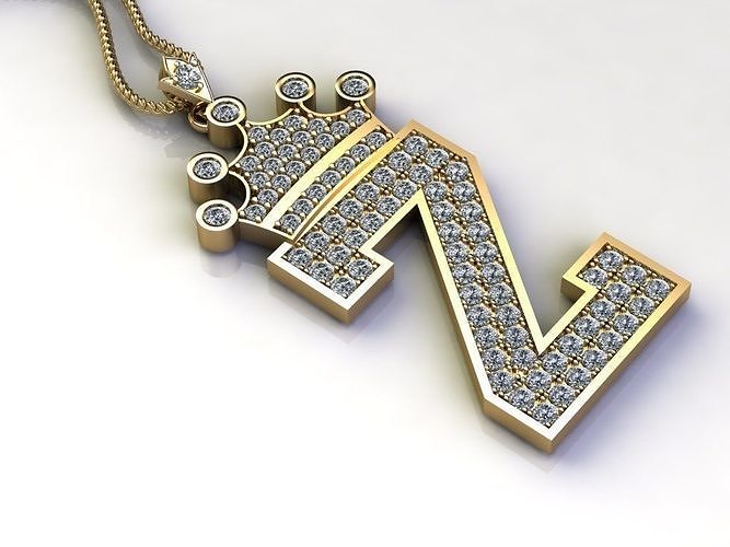 Z Letter Pendant 3D print model