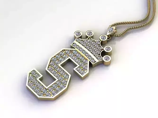 S Letter Pendant