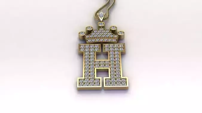 H Letter Pendant