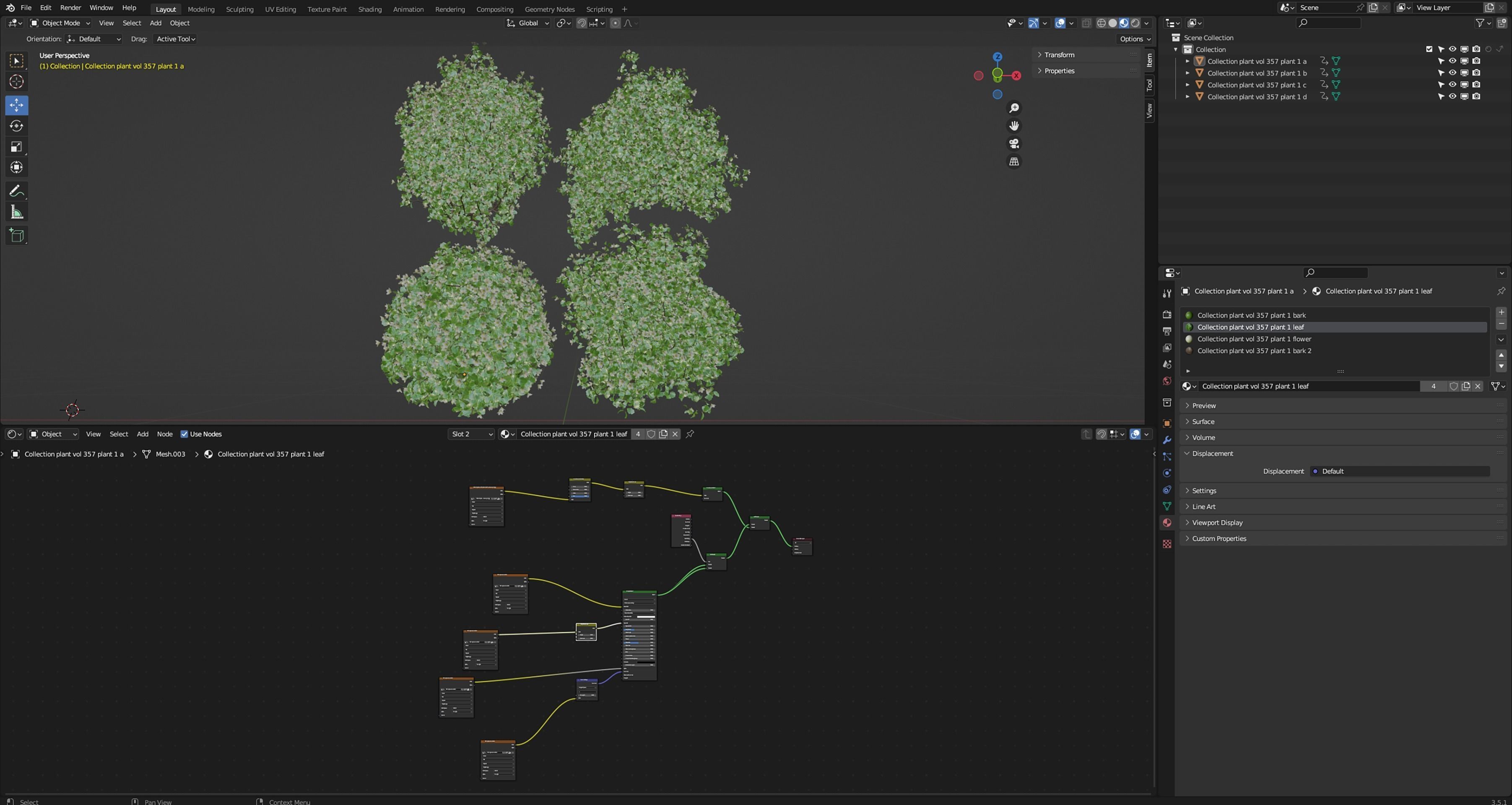 Collection plant vol 357 - blender model  3D model_6