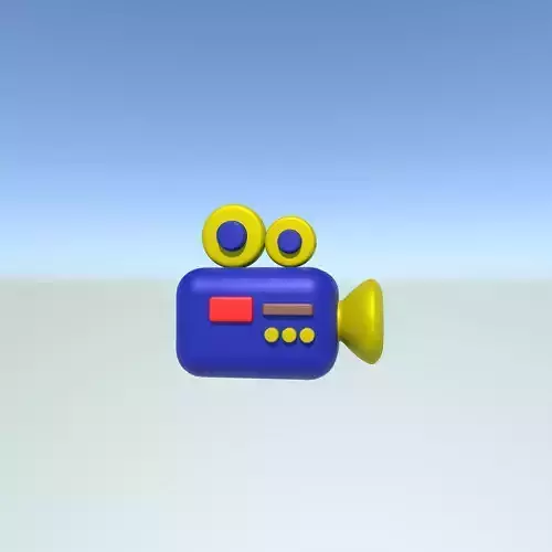 2 toy camera Low-poly 3D model