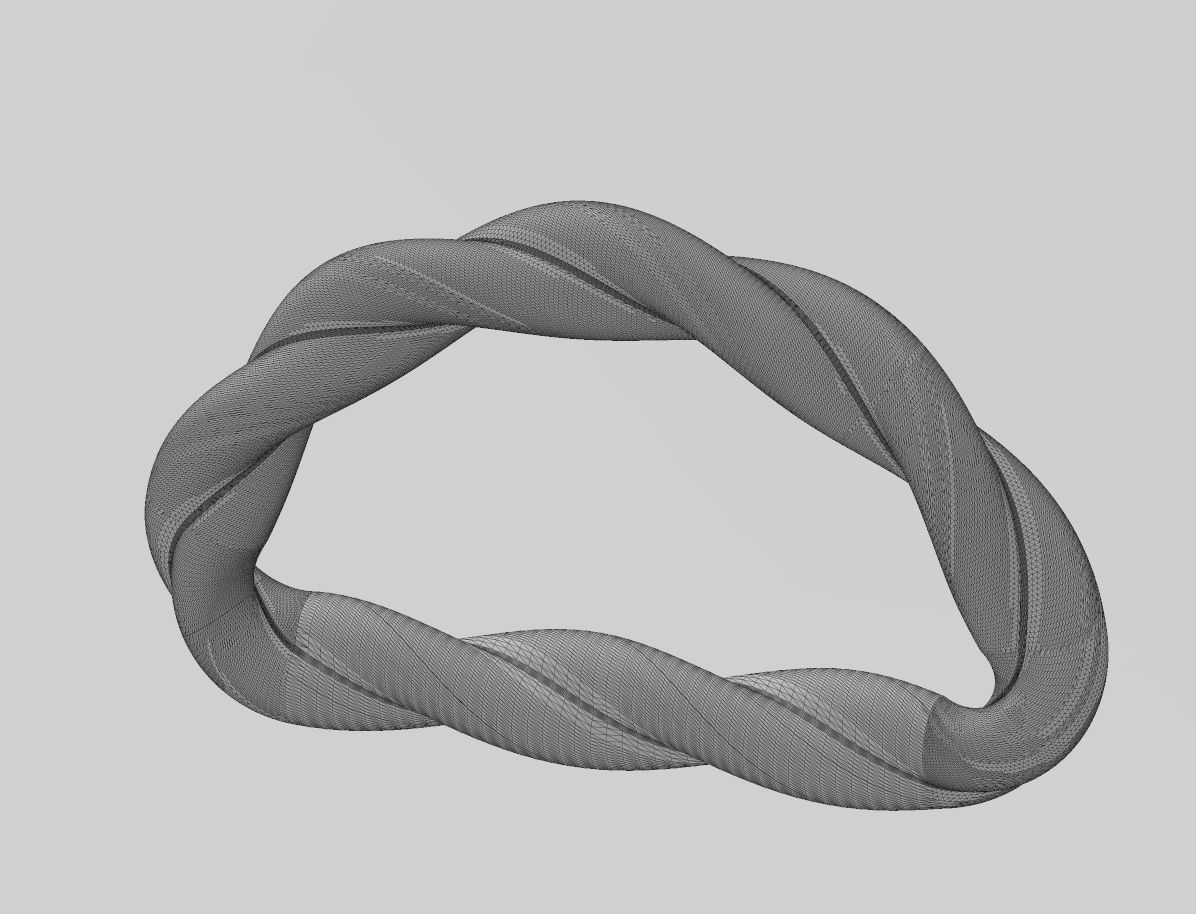 Braided D link strap sliders hardwear 3D print model_10