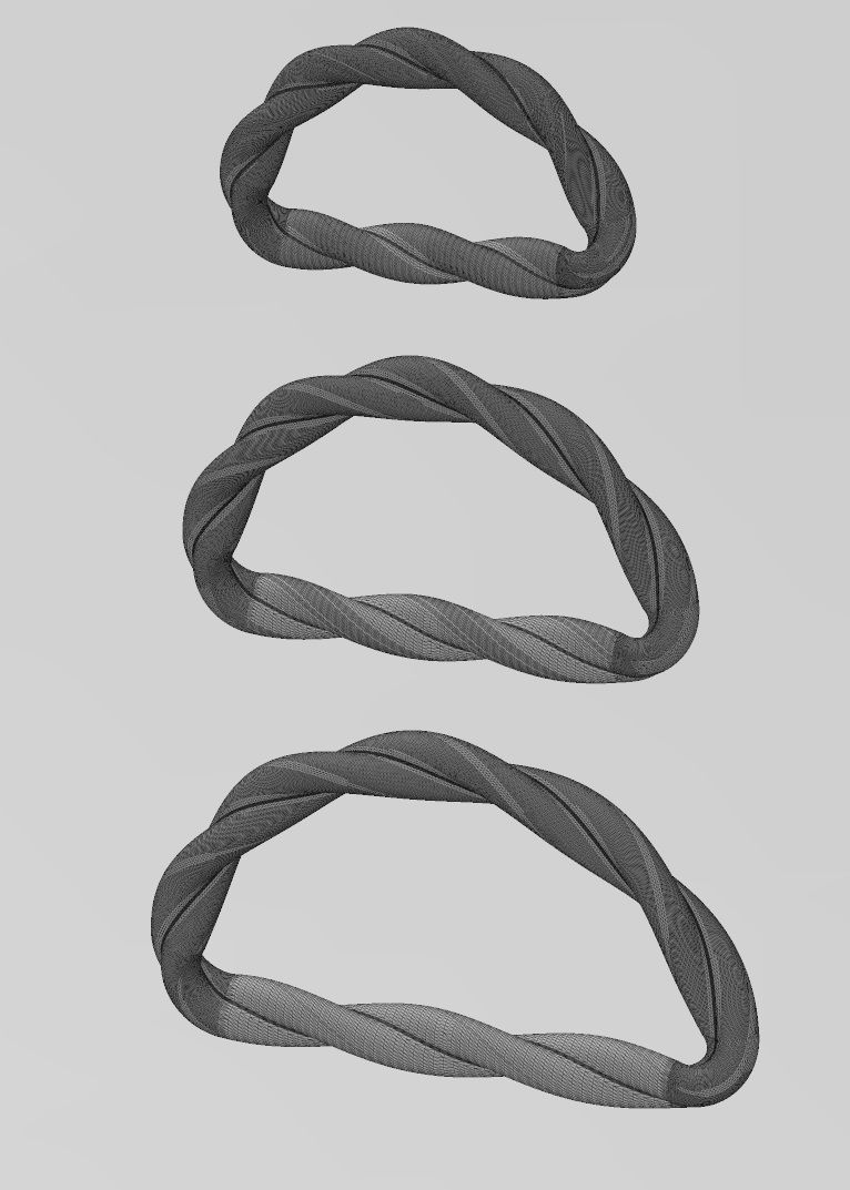 Braided D link strap sliders hardwear 3D print model_9