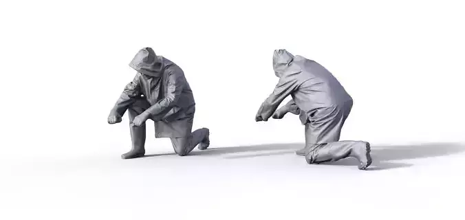 Figure Schorsch for fishing boat ship model Typ D 3D print model