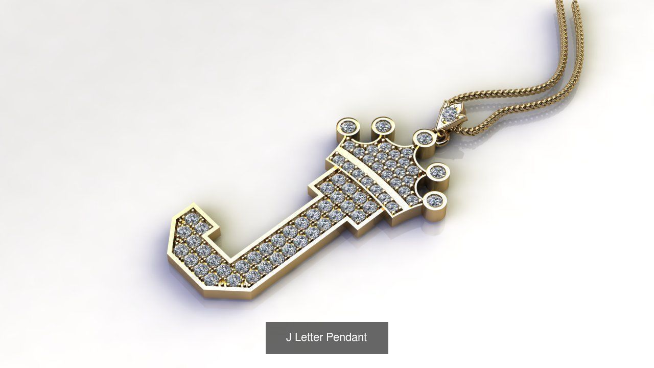 Alphabet English Pendant Version 2 Album 3D Model Collection_20