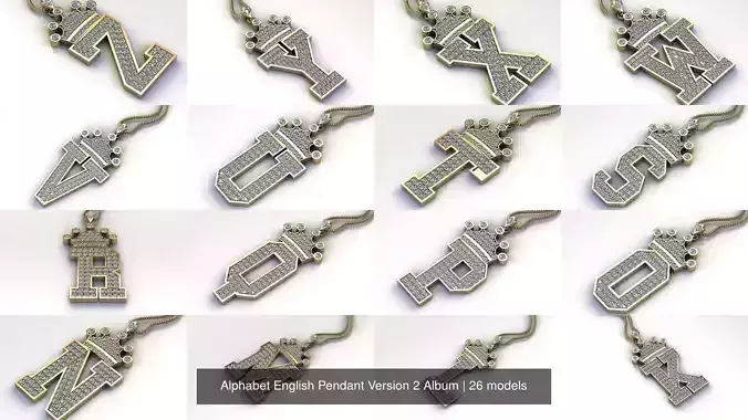 Alphabet English Pendant Version 2 Album
