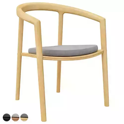 Manutti Solid Dining Armchair 3D model