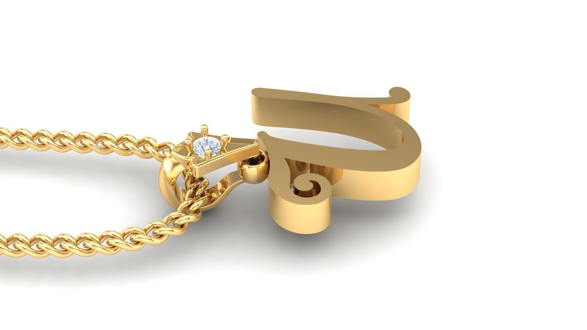 U Letter Version 3 3D print model_2