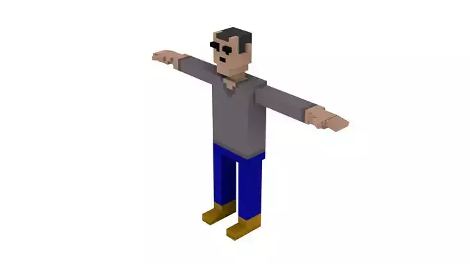 CIVILIANS 9 VOXEL CHARACTER