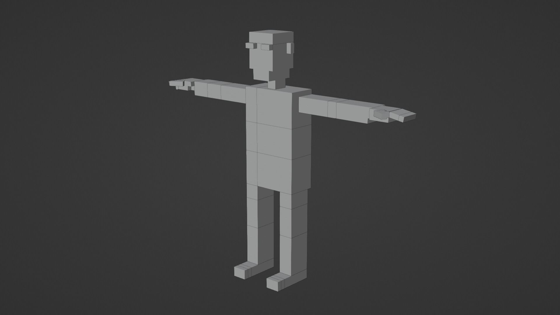 CIVILIANS 9 VOXEL CHARACTER Low-poly 3D model_6