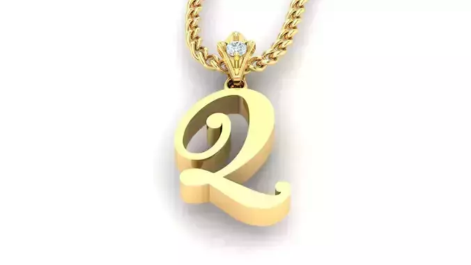 Q Letter Version 3 3D print model Q Letter Version 3 3D print model