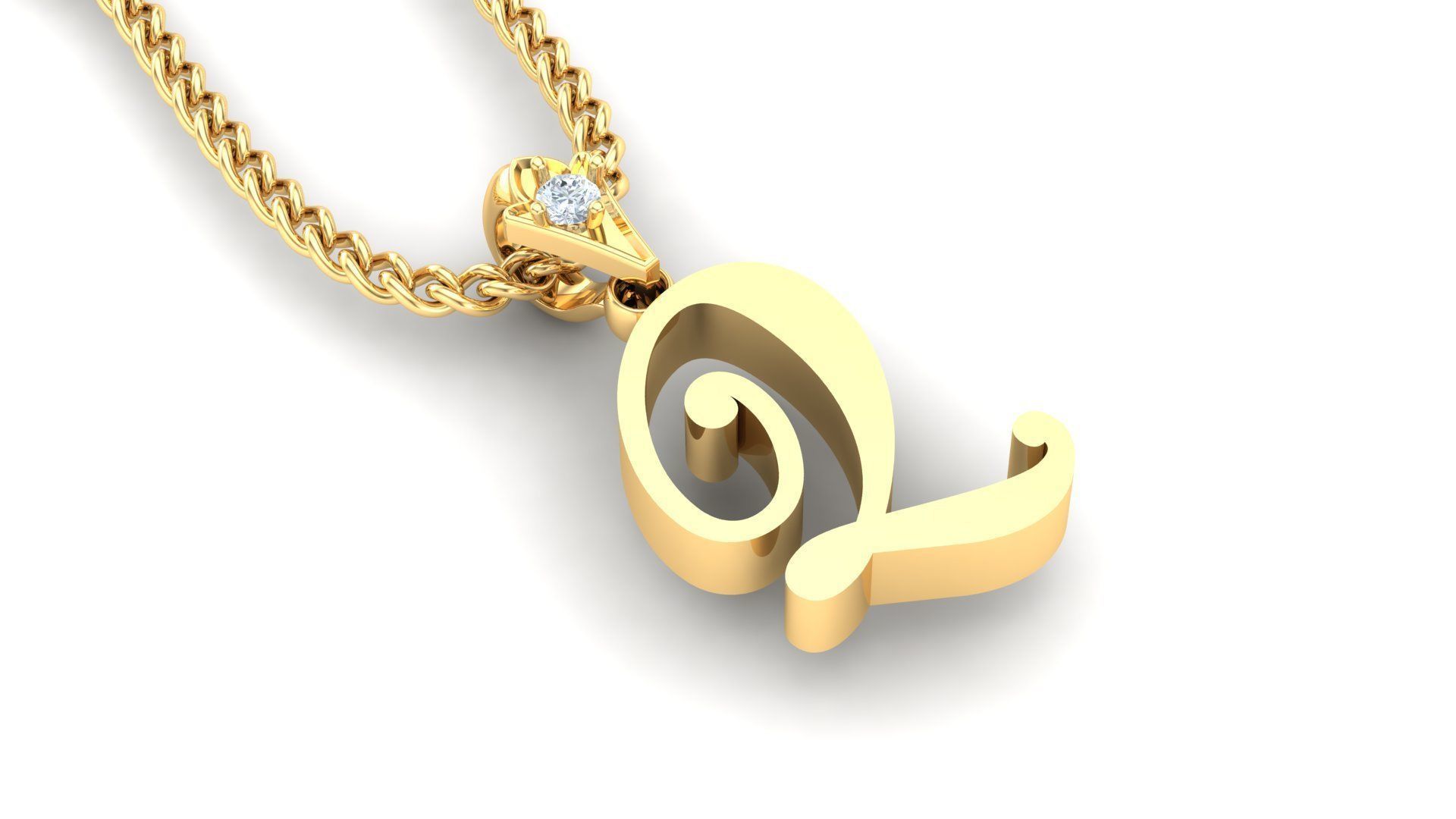 Q Letter Version 3 3D print model_3