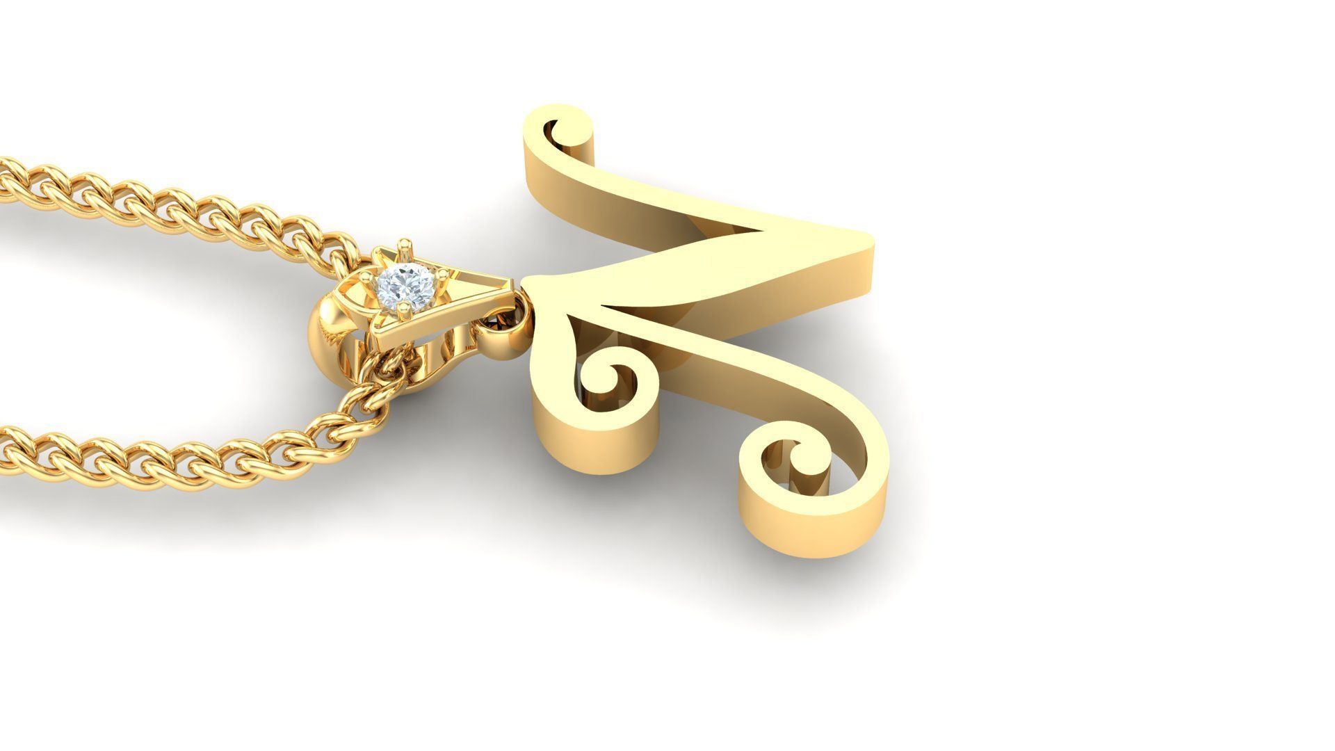 N Letter Version 3 3D print model_3