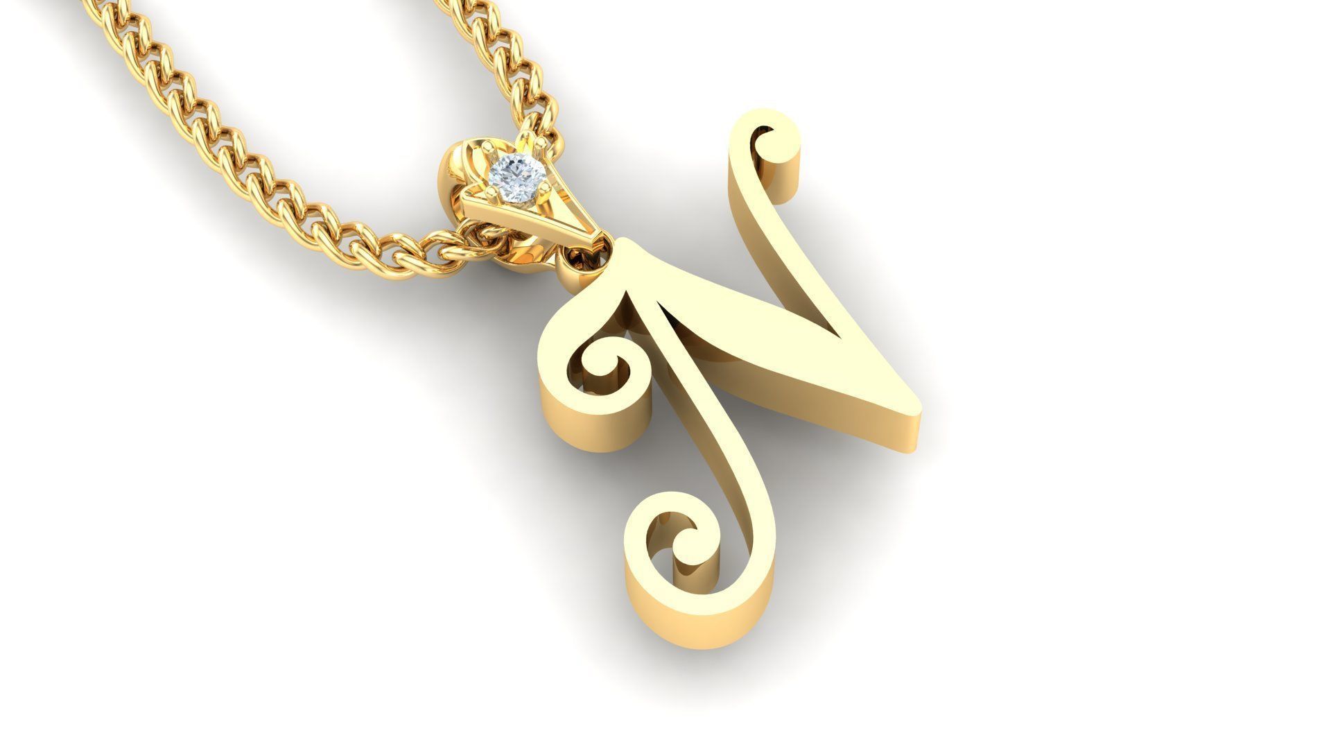 N Letter Version 3 3D print model_2