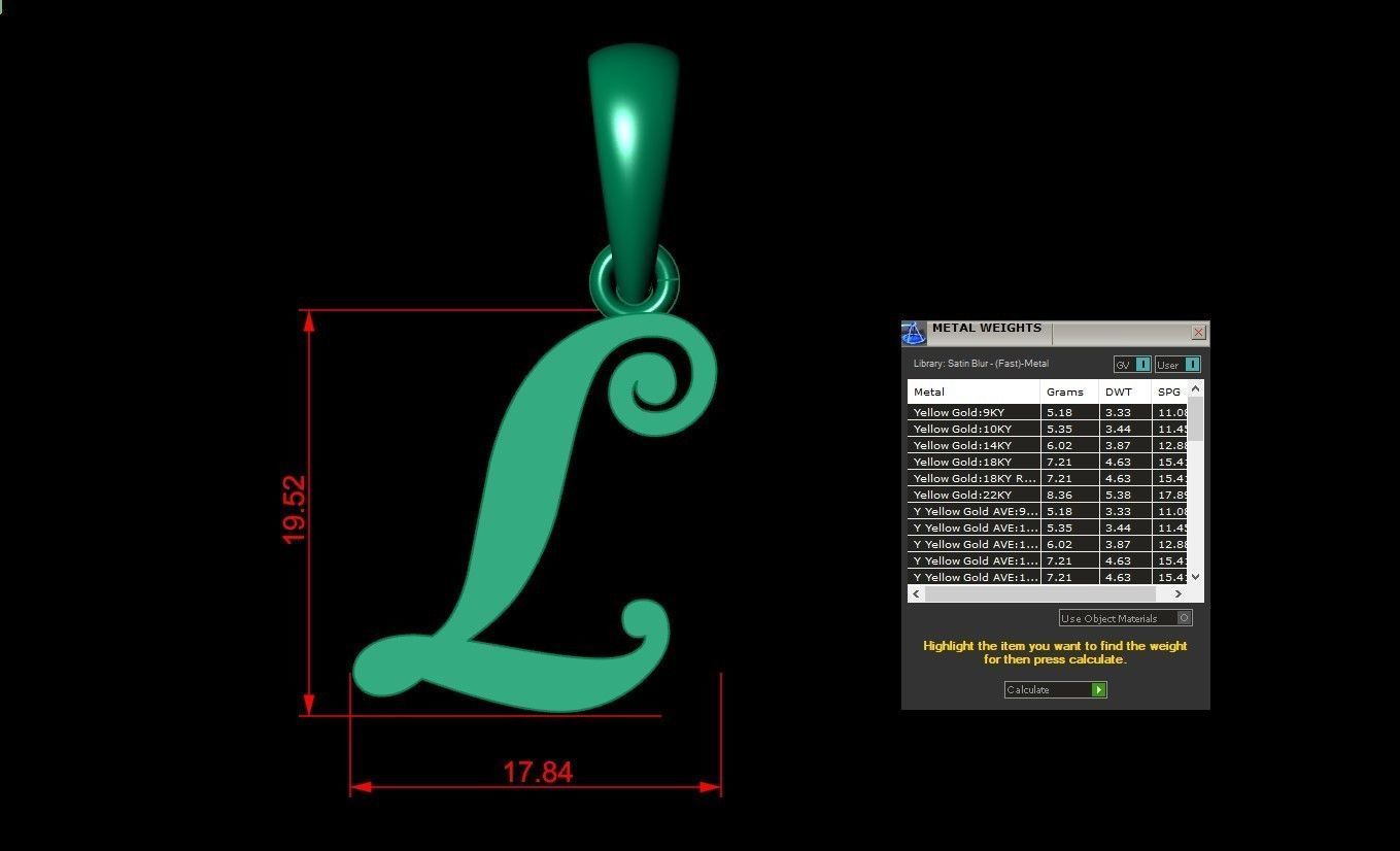 L Letter Version 3 3D print model_5