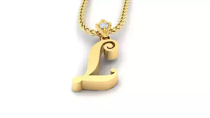 L Letter Version 3 3D print model L Letter Version 3 3D print model