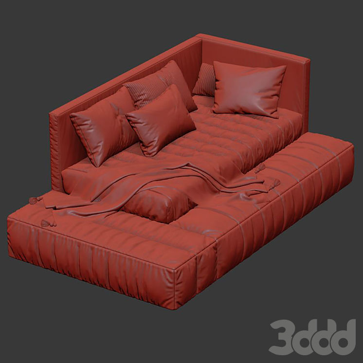Child bed 3D model_5