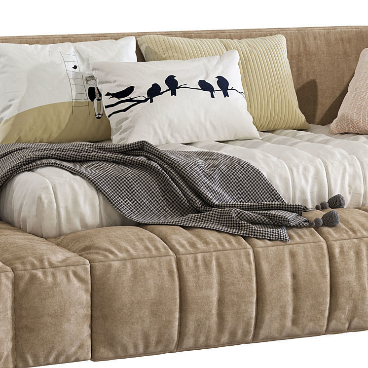 Child bed 3D model_3