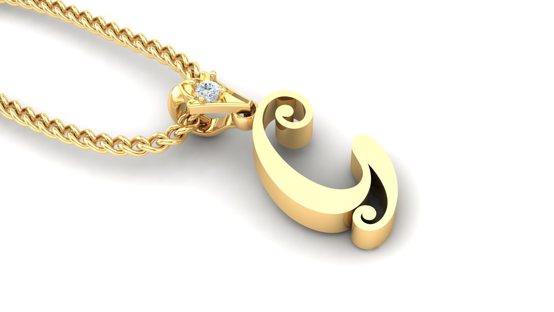 G Letter Version 3 3D print model_4