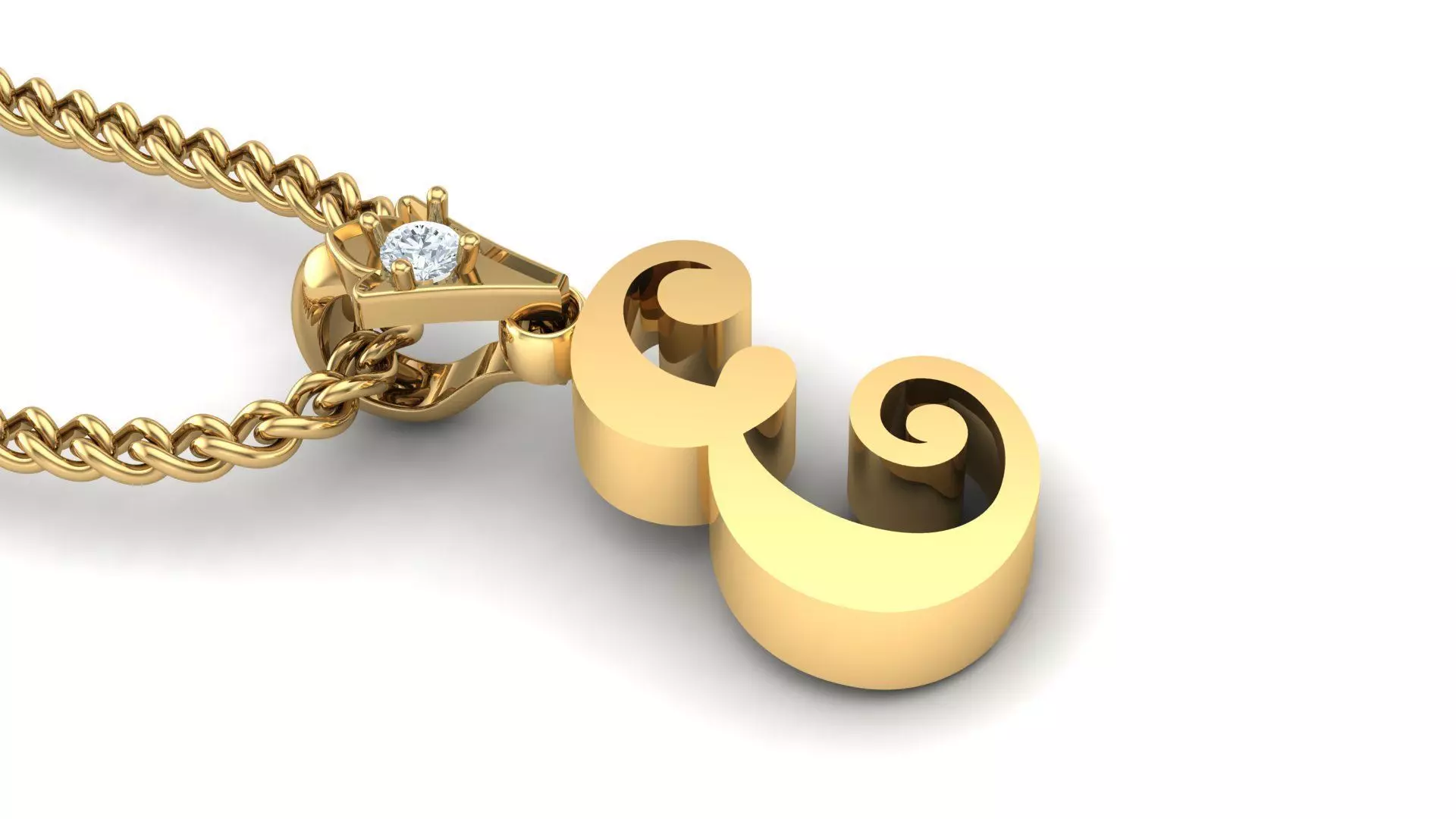 E Letter Version 3 3D print model_0