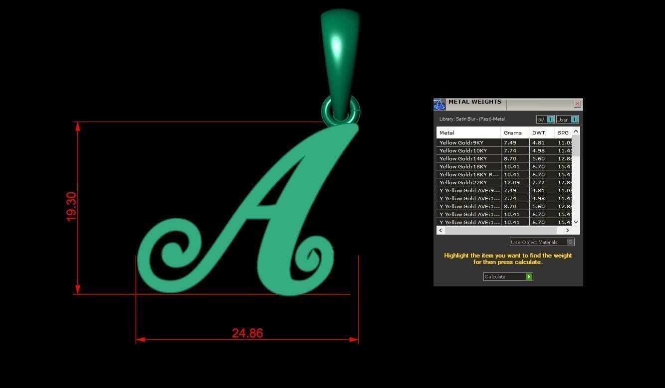 A Letter Version 3 3D print model_1