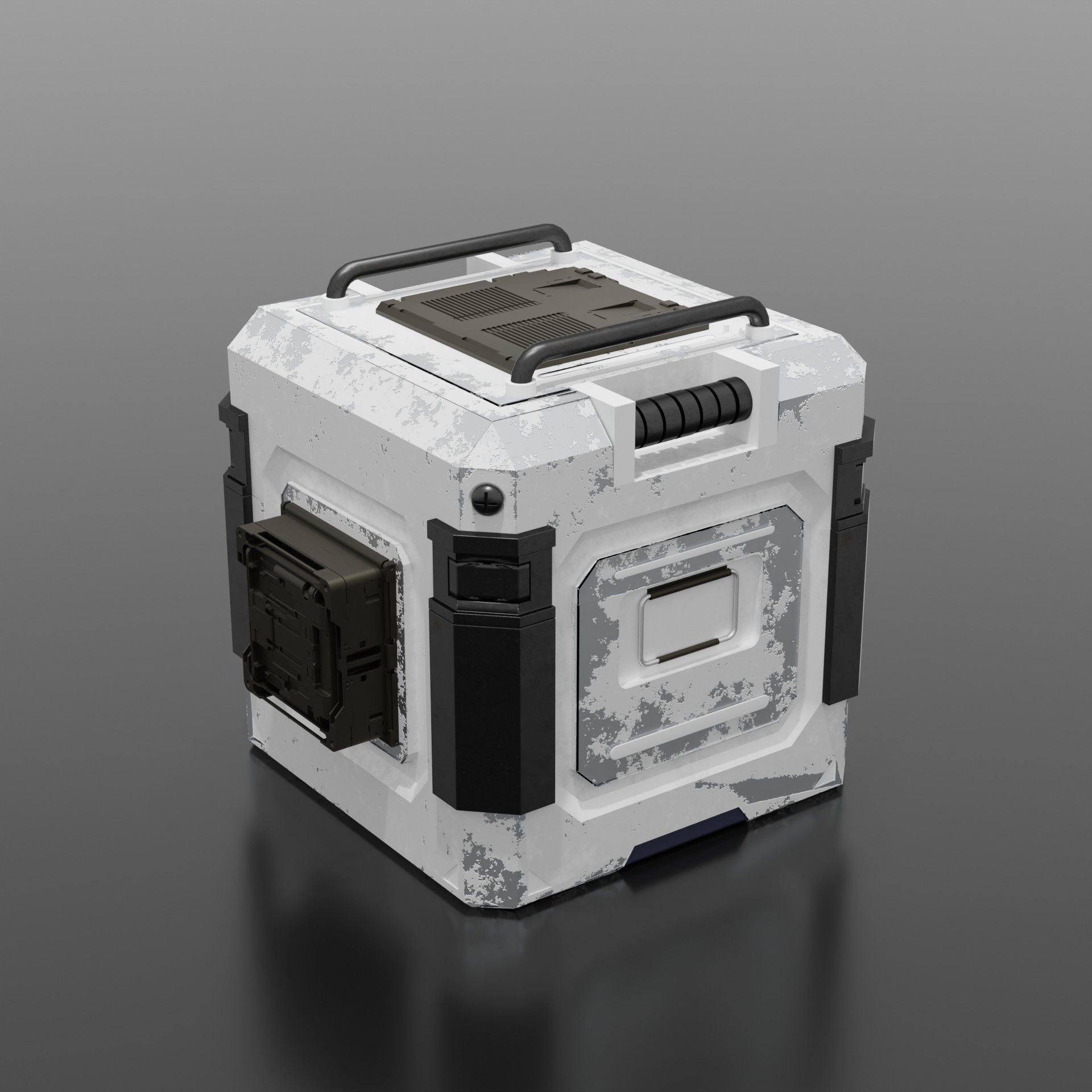 Sci-Fi Box Futuristic 3D model_4