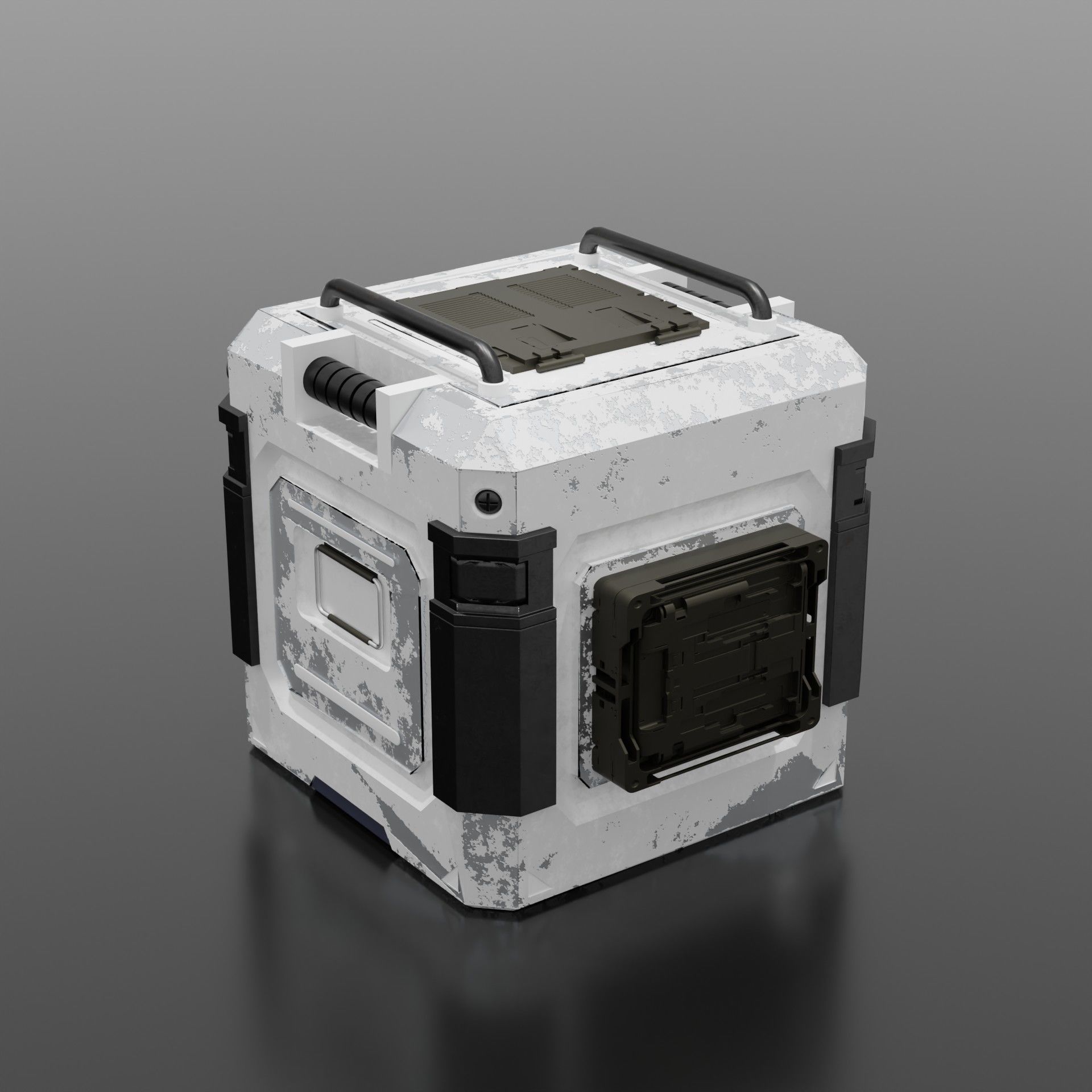 Sci-Fi Box Futuristic 3D model_3