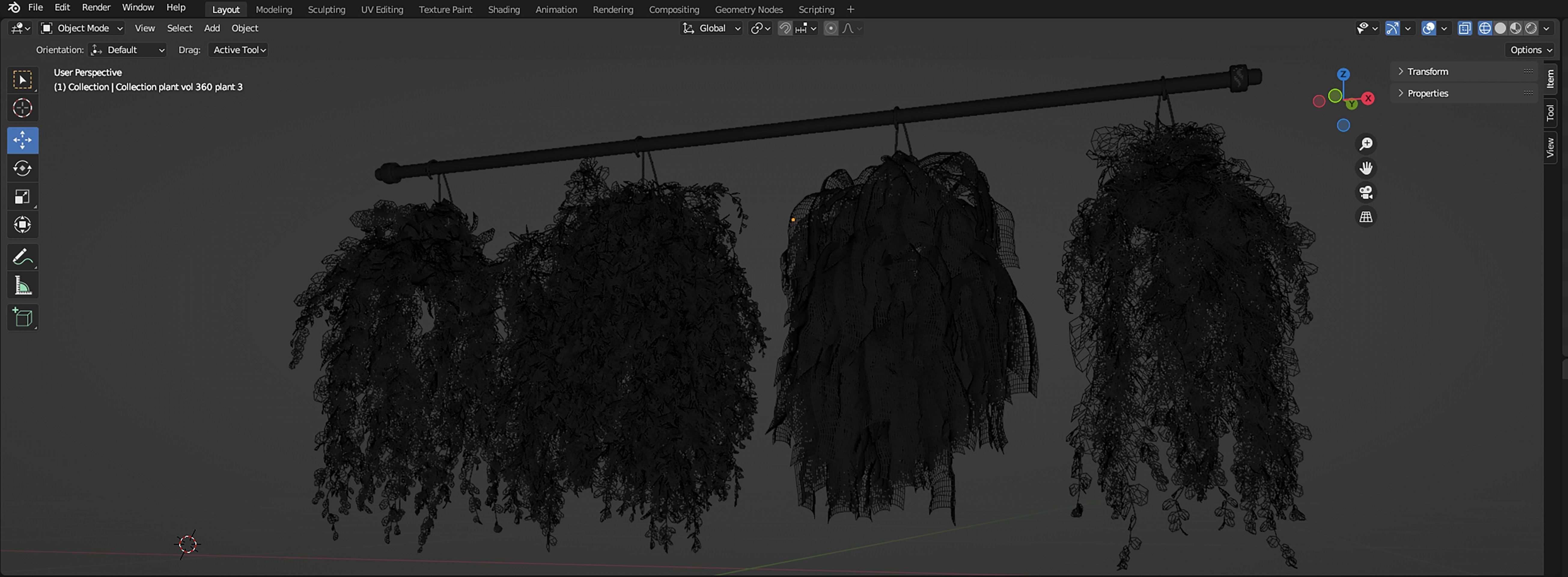 Collection plant vol 360  - blender model  3D model_7
