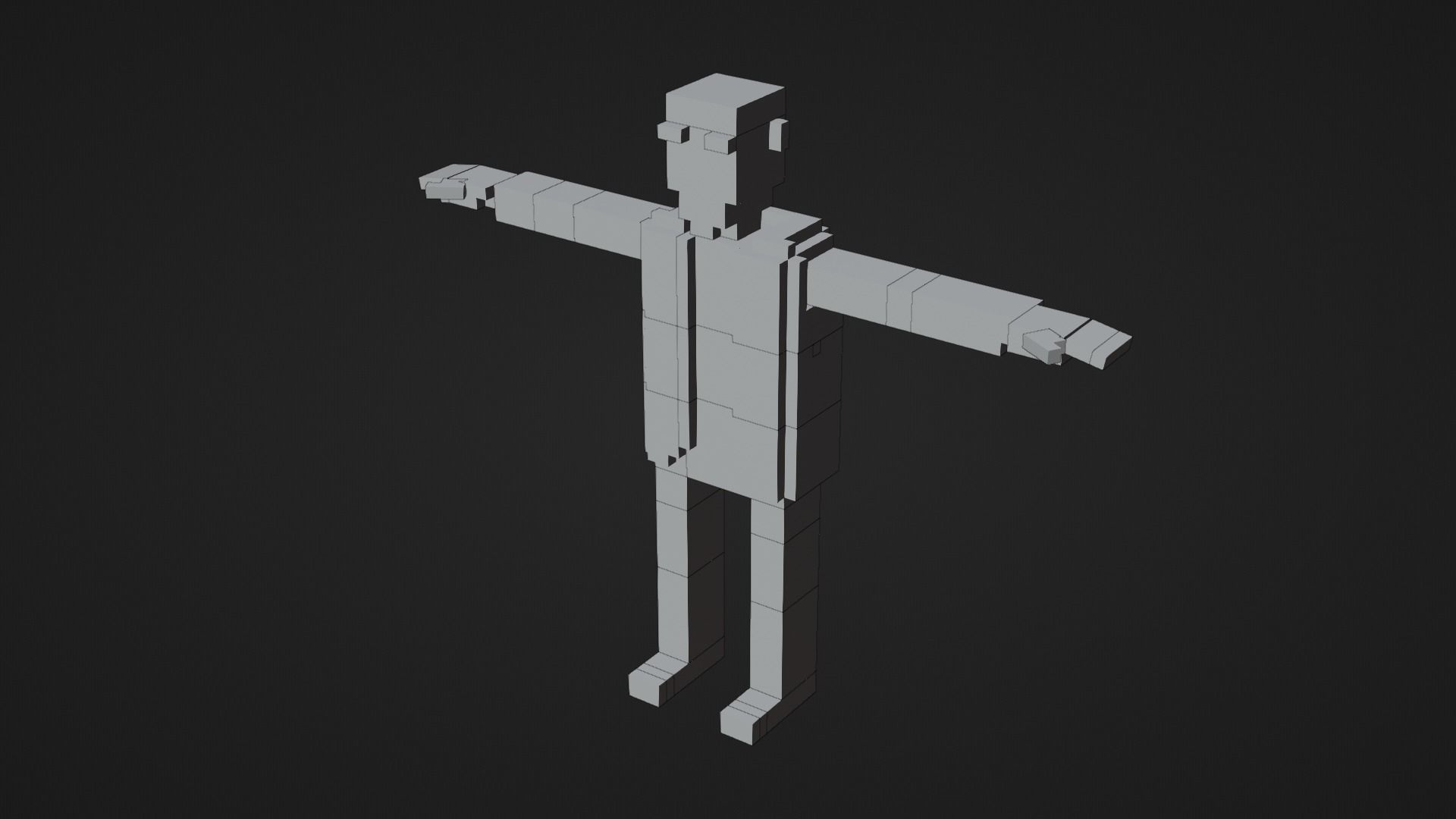 MOTORCYLES CLUB VOXEL CHARACTER Low-poly 3D model_6