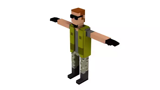 MOTORCYLES CLUB 2 VOXEL CHARACTER