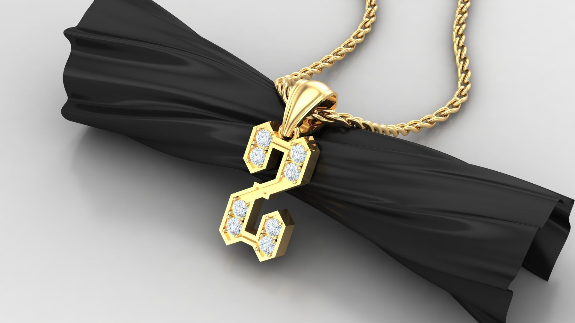 Z Letter Pendant Alphabet Version 5 3D print model_4