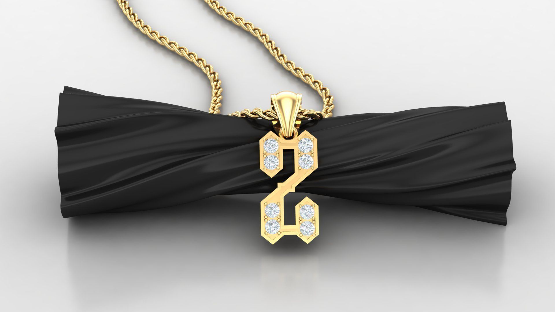 Z Letter Pendant Alphabet Version 5 3D print model_3
