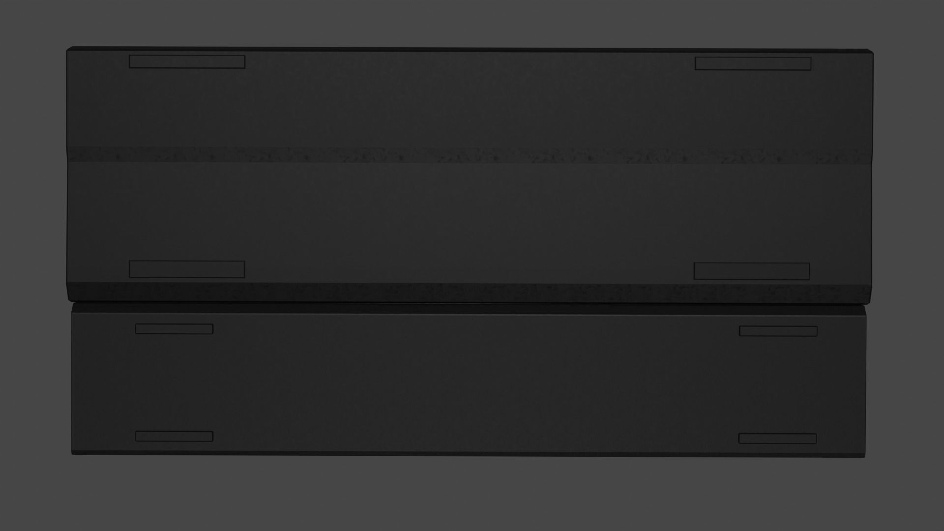 Generic Gamer Keyboard Low-poly 3D model_13