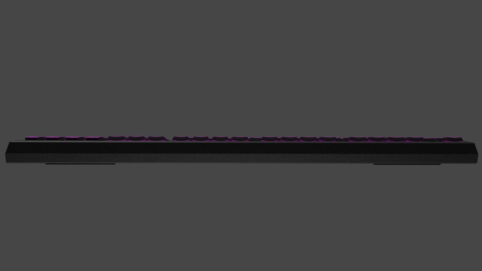 Generic Gamer Keyboard Low-poly 3D model_12