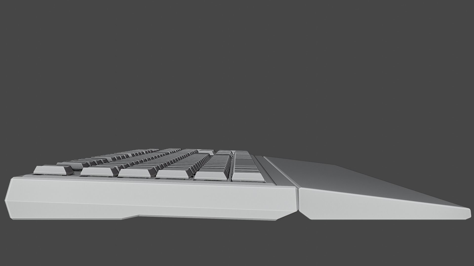 Generic Gamer Keyboard Low-poly 3D model_7