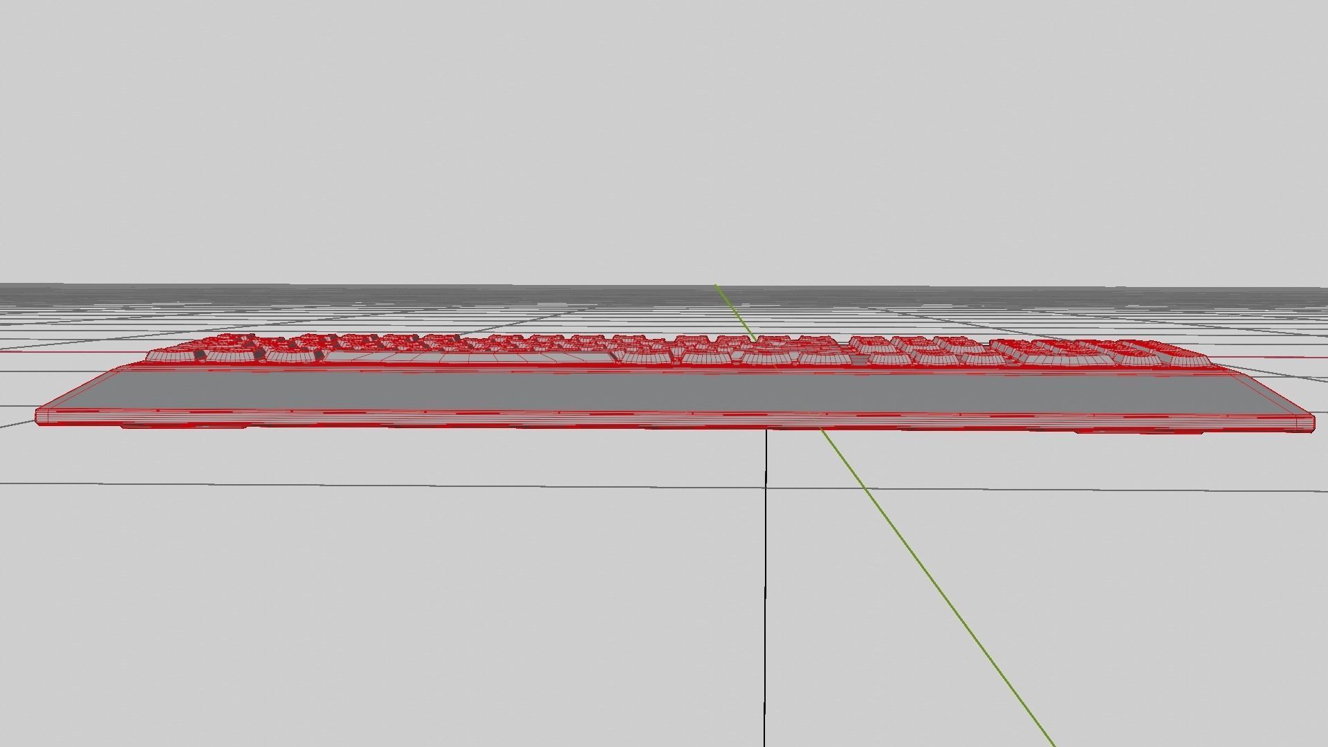 Generic Gamer Keyboard Low-poly 3D model_20