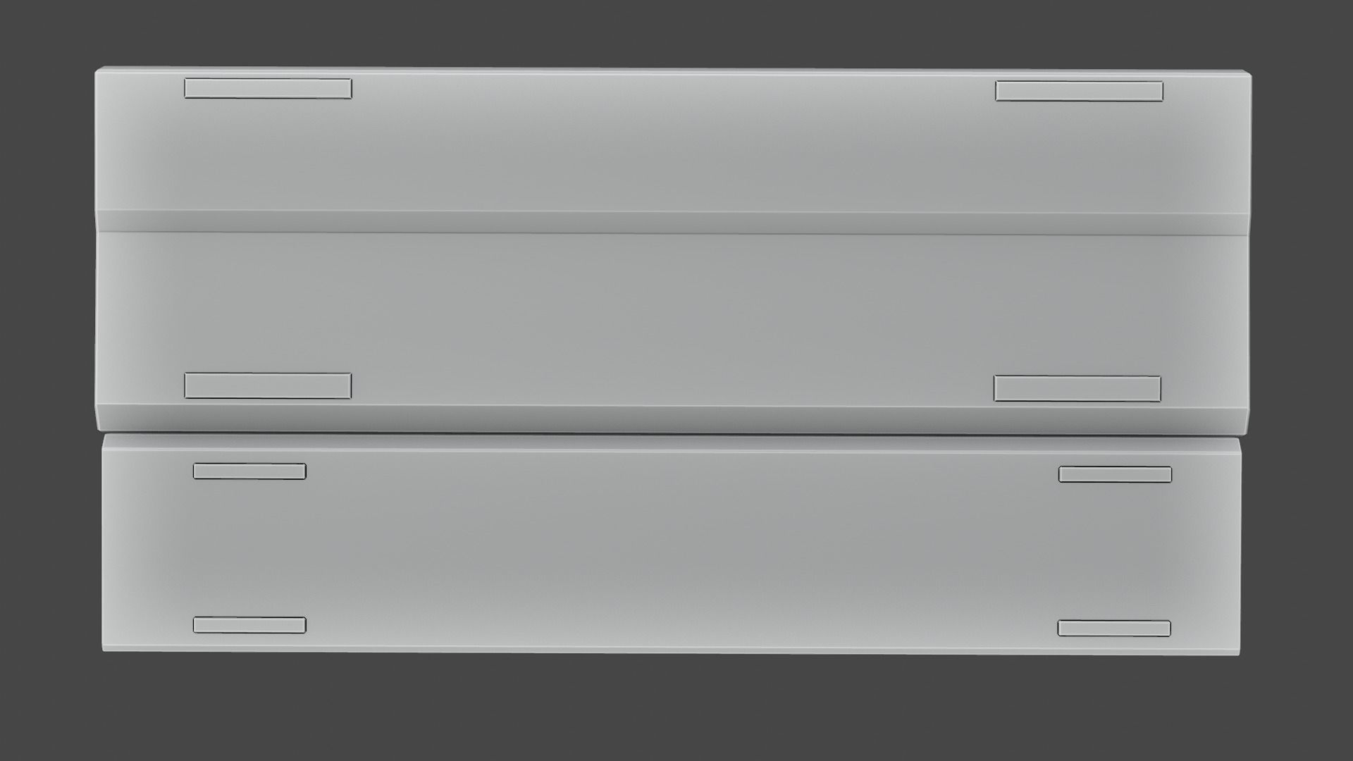 Generic Gamer Keyboard Low-poly 3D model_5