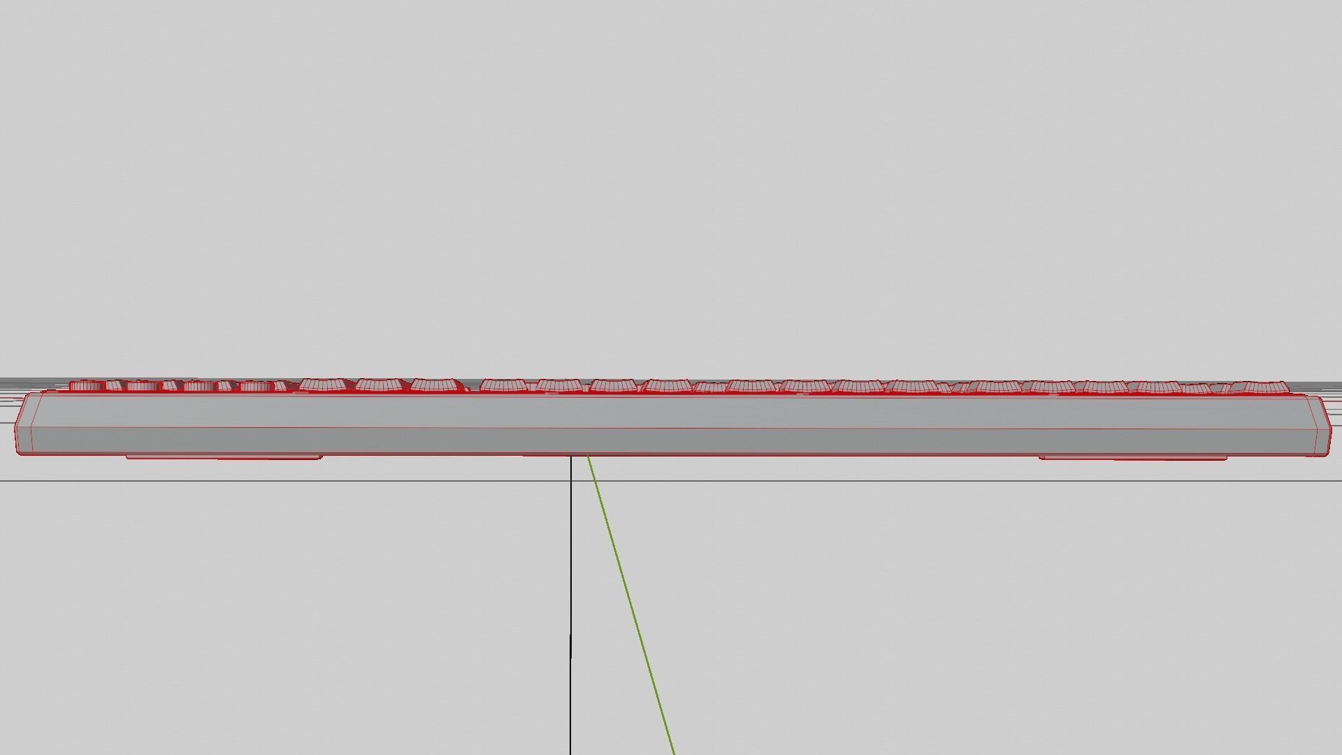 Generic Gamer Keyboard Low-poly 3D model_17