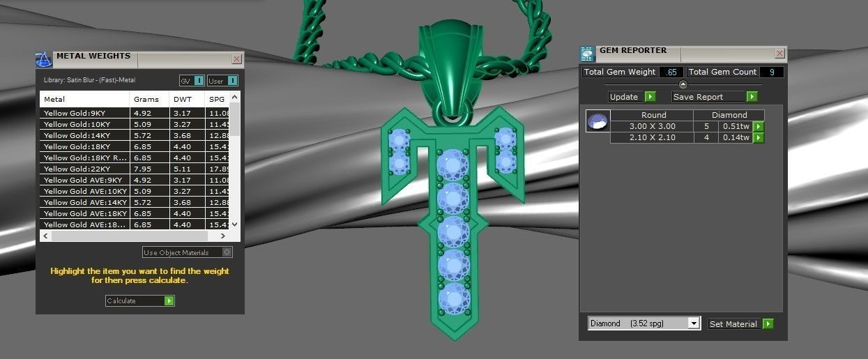 T Letter Pendant Alphabet Version 5 3D print model_1