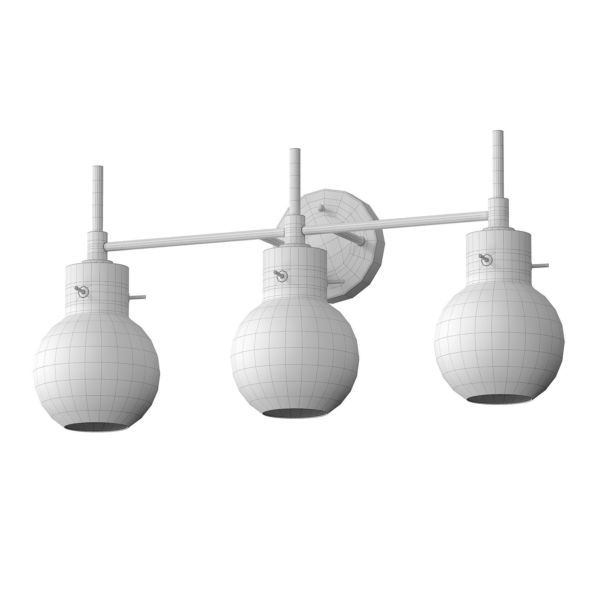 Satilla 3 Vanity Light 3D model_1
