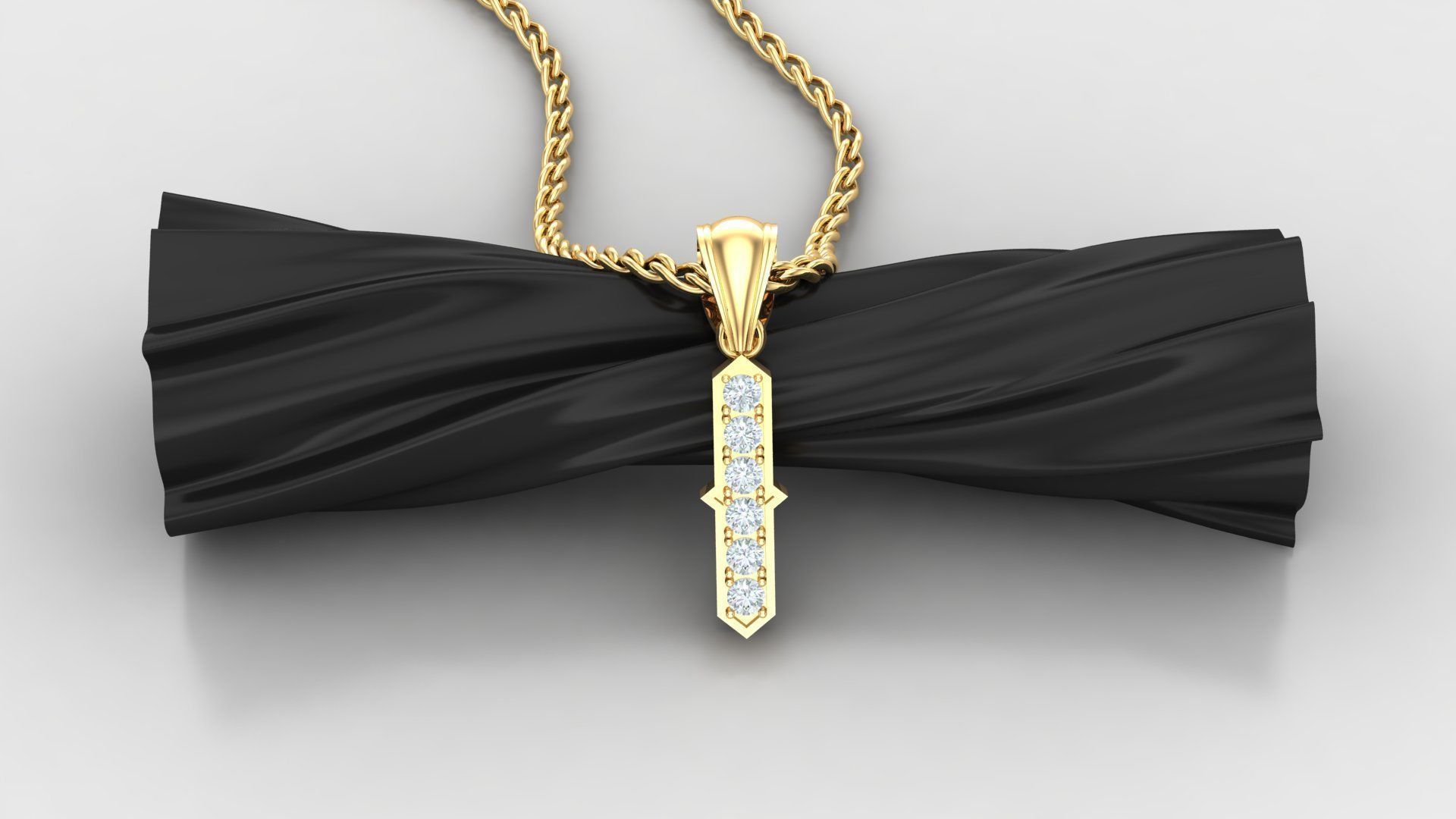 I Letter Pendant Alphabet Version 5 3D print model_2