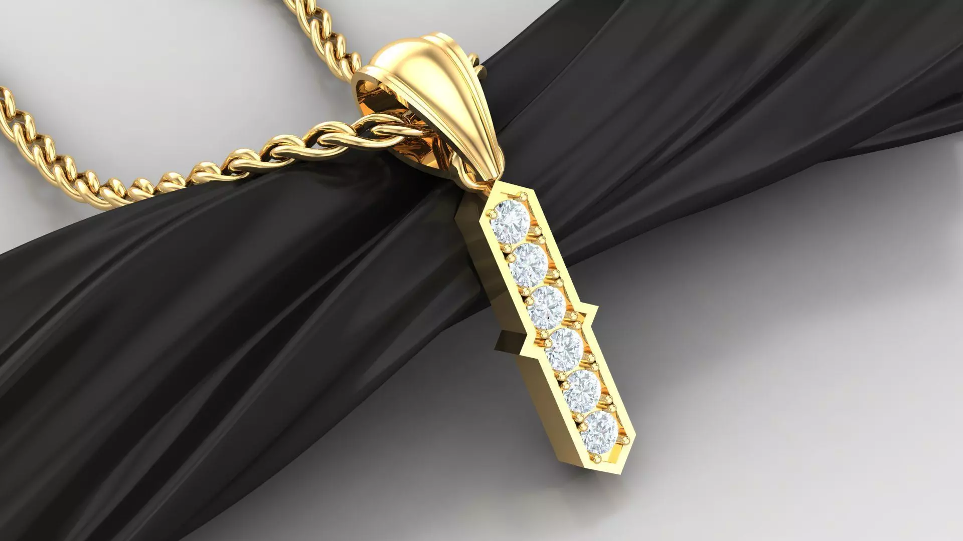 I Letter Pendant Alphabet Version 5 3D print model_0